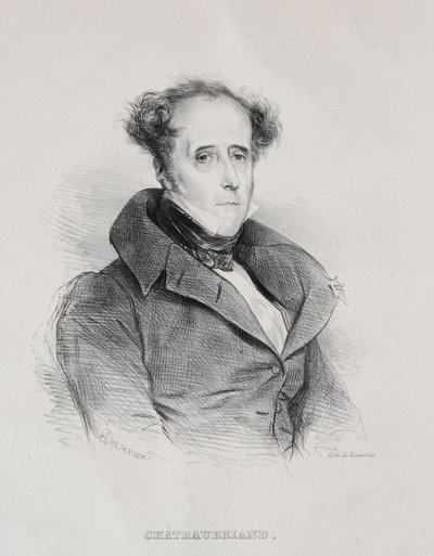 François René Auguste Vicomte de Chateaubriand da Achille Devéria