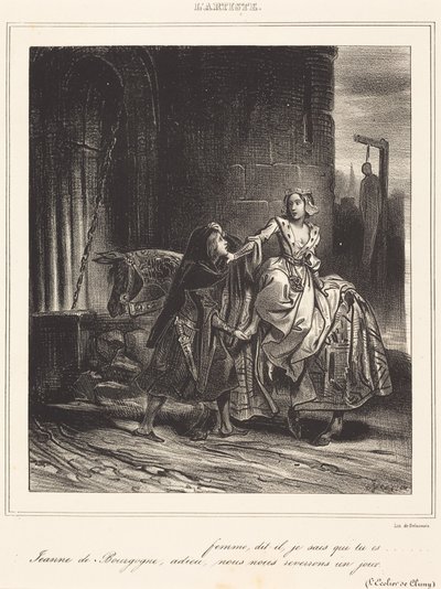 Giovanna di Borgogna da Achille Devéria
