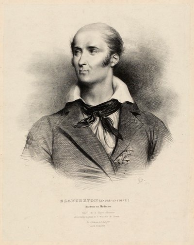 Ritratto di André-Antoine Blancheton da Achille Devéria