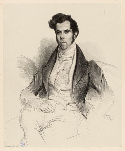 Ritratto di Horace Say (1794-1860), economista e deputato da Achille Devéria