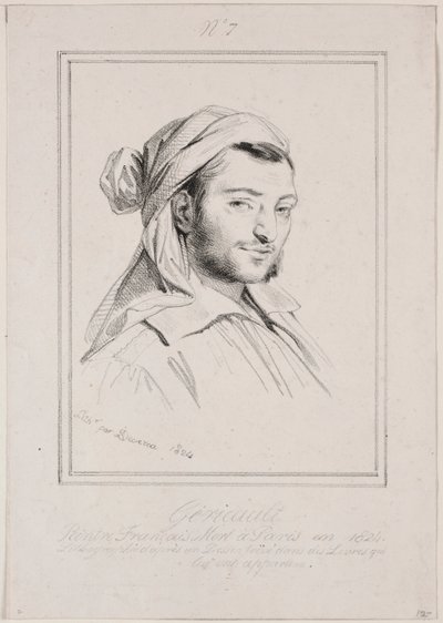 Théodore Géricault, 1824 da Achille Devéria