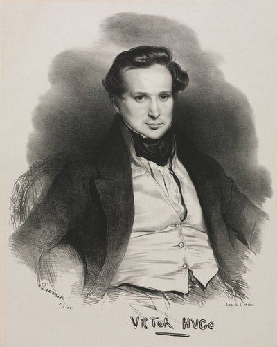 Victor Hugo, 1829 da Achille Devéria