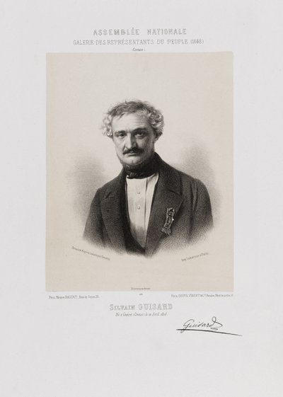 Assemblea nazionale, galleria dei rappresentanti del popolo - Sylvain Guizard (Creuse) da Achille Devéria