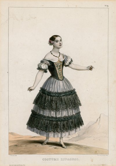 Costume spagnolo da Achille Devéria