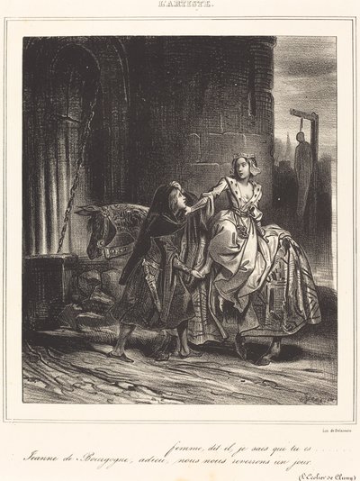 Giovanna di Borgogna da Achille Devéria