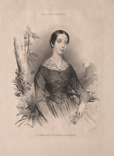 Madame Pauline Garcia-Viardot da Achille Devéria