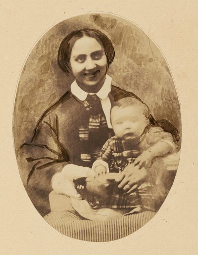 [Ritratto di Marie Devéria con il figlio]. da Achille Devéria