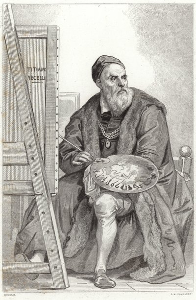 Ritratto di Tiziano da Achille Devéria