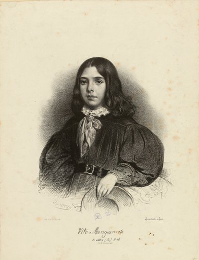 Ritratto di Vito Mangiamele 1827-1897, 1839 da Achille Devéria