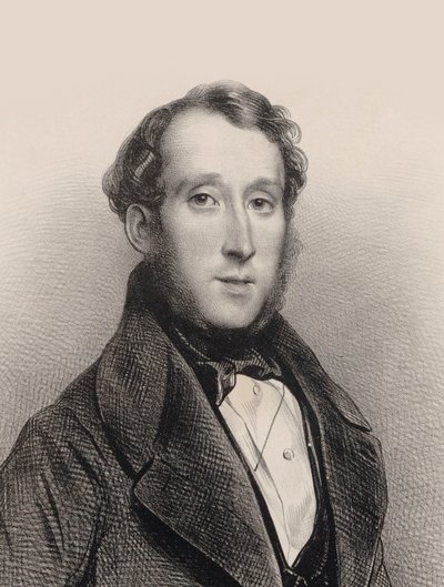Ritratto del pianista e compositore George Alexander Osborne 1806-1893, 1850 da Achille Devéria