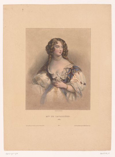 Ritratto di Louise de La Vallière da Achille Devéria