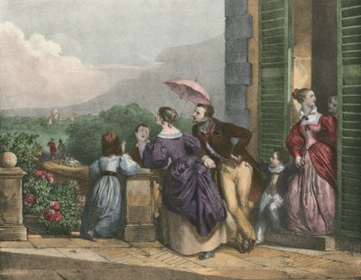 Ritorno dalla caccia, ritorno degli sportivi da Achille Devéria