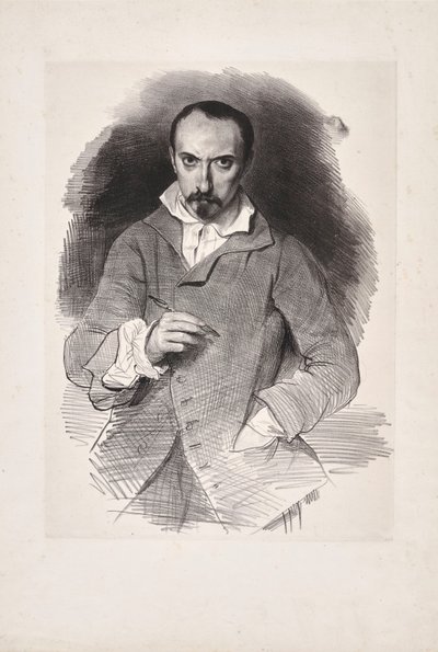 Autoritratto, secondo quarto del XIX secolo da Achille Devéria