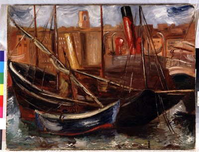 Barche nel Vecchio Porto di Marsiglia da Achille Emile Othon Friesz