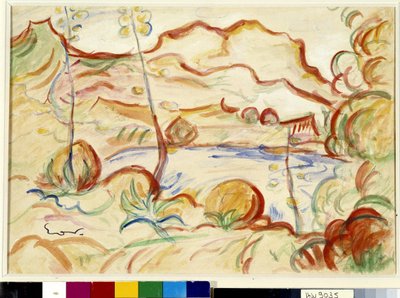 Veduta di Cassis, Cap Canaille da Achille Emile Othon Friesz