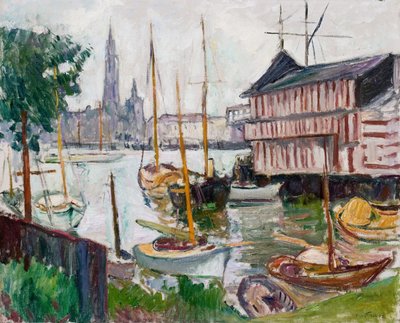Bacino per yacht a Sainte-Anne, Anversa da Achille Emile Othon Friesz