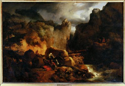 Paesaggio. Morte di Rolando nel 778 - Paesaggio. Morte di Rolando nel 778 ... da Achille Etna Michallon