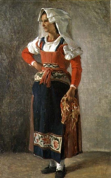 Ritratto di un Contadino dei Dintorni di Roma da Achille Etna Michallon