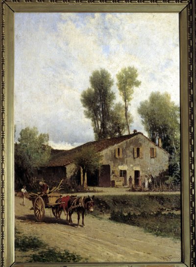 Casa natale di Giuseppe Verdi a Roncole di Busseto da Achille Formis Befani