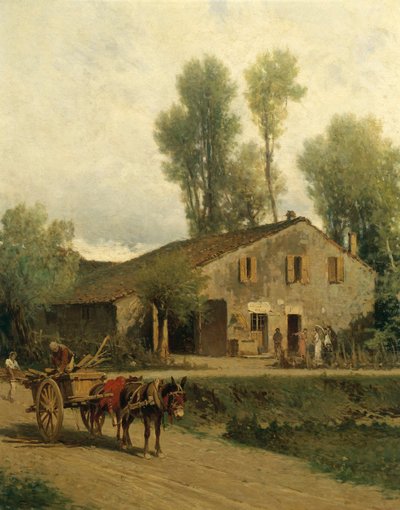 La casa dove nacque Giuseppe Verdi (olio su tela) da Achille Formis Befani