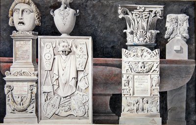 Frammenti di antiche sculture da Achille Francois Leclere