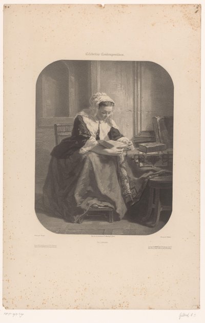 Donna che legge da Achille Isidore Gilbert