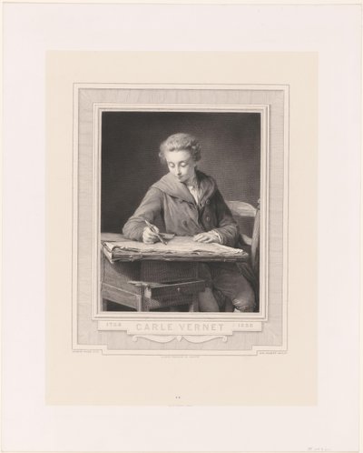 Ritratto di Carle Vernet da Achille Jacquet