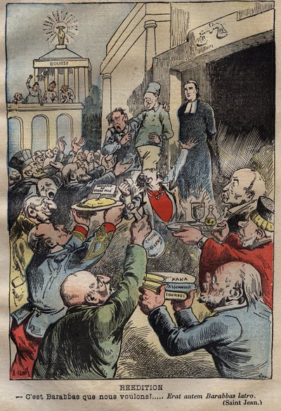Caso Dreyfus - Ristampa - Barabba vogliamo!... Erat autem Barabbas latro - illustrazione di Achille Lemot - 
