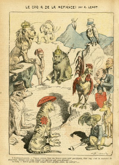 Illustrazione di Achille Lemot in Le Pelerin da Achille Lemot