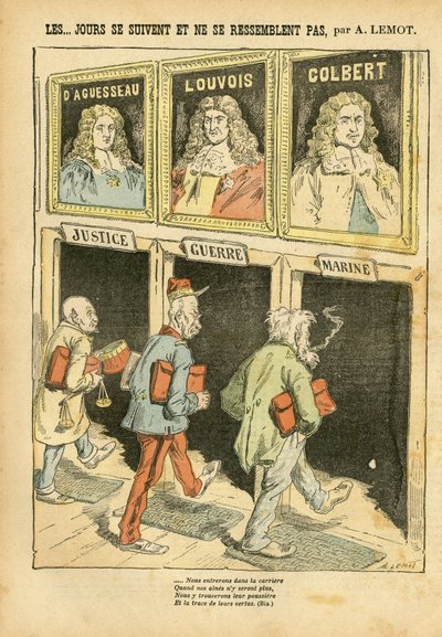 Illustrazione di Achille Lemot in Le Pelerin da Achille Lemot