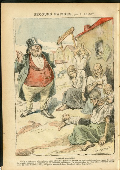 Illustrazione di Achille Lemot in Le Pelerin da Achille Lemot