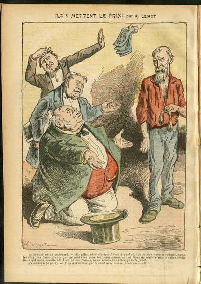 Illustrazione di Achille Lemot in Le Pelerin da Achille Lemot