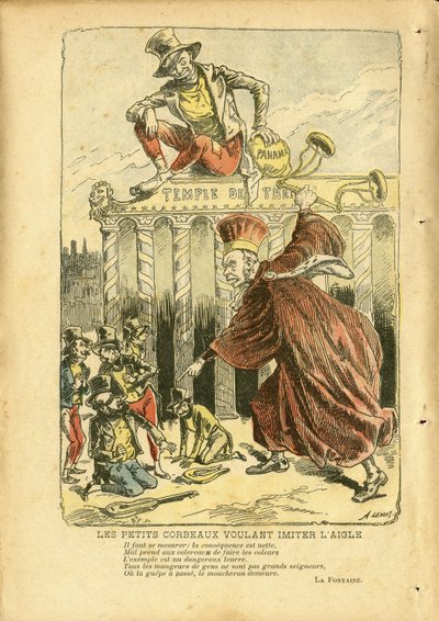 Illustrazione di Achille Lemot in Le Pelerin da Achille Lemot