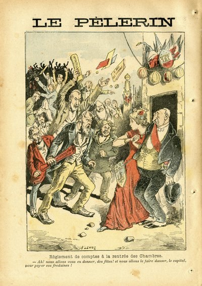 Illustrazione di Achille Lemot (1846-1909) in Le Pelerin da Achille Lemot