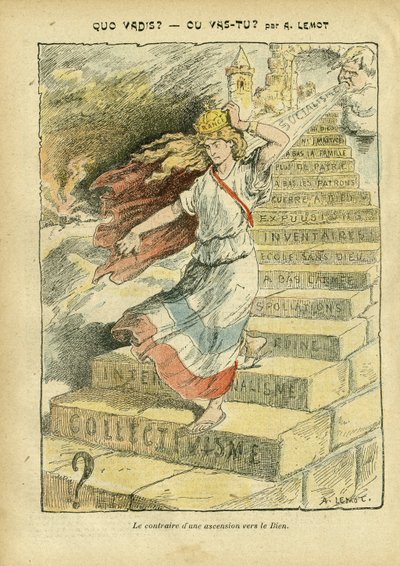 Illustrazione di Achille Lemot (1846-1909) in Le Pelerin da Achille Lemot