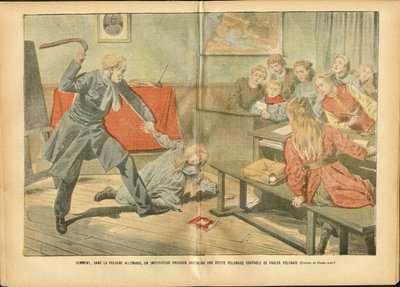 Illustrazione di Achille Lemot (1846-1909) in Le Pelerin, 02/12/06 - Insegnamento, Polonia, Pena - Insegnante da Achille Lemot