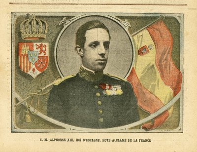 Sua Maestà Alfonso XIII, Re di Spagna, Ospite Acclamato della Francia da Achille Lemot