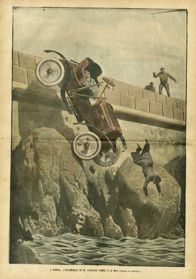 Illustrazione di Achille Lemot (1846-1909) in Le Pelerin, 05/05/07 - A Cannes, l