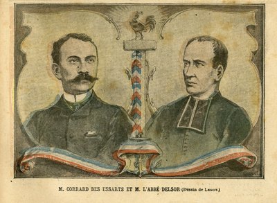 Illustrazione di Achille Lemot in Le Pelerin, 24/01/04 - M. Corrard des essarts e M. L