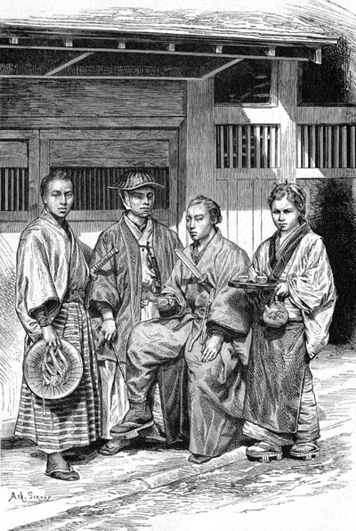 Gente di Tokyo da Achille Sirouy