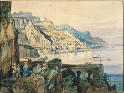 Italia, Veduta di Amalfi da Achille Vianelli