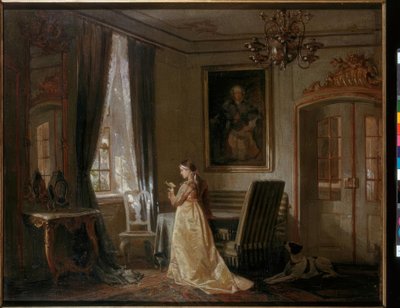 Sala del giardino della casa padronale di Wiepersdorf da Achim von Arnim