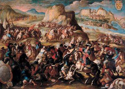 La battaglia di Orano, 1699 da Acisclo Antonio Palomino de Castro y