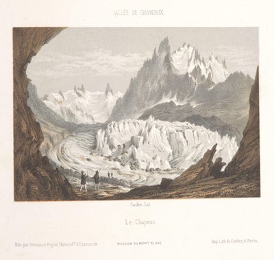 Vista sul ghiacciaio Mer-de-Glace presso Les Bois e Les Tines (dettaglio) da Ad. Cuvillier