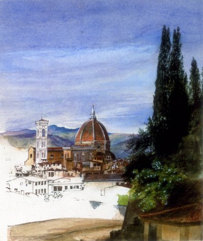 Firenze dai Giardini di Boboli (incompiuto) da Ada Dundas