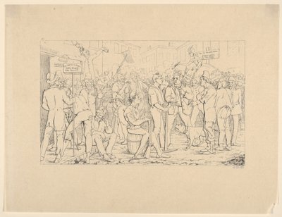 Arruolamento della brigata di Sickles, New York da Confederate War Etchings da Adalbert John Volck