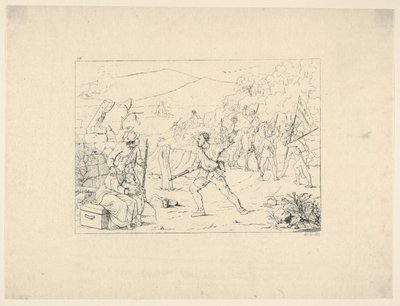 Formazione di bande di guerriglia dalle incisioni della guerra confederata da Adalbert John Volck
