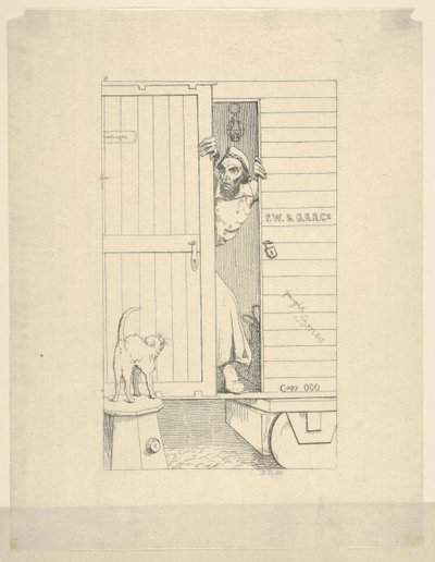 Passaggio attraverso Baltimora da Confederate War Etchings, 1861-63 da Adalbert John Volck