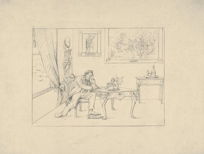 Scrittura della Proclamazione di Emancipazione da Confederate War Etchings, 1861-63 da Adalbert John Volck