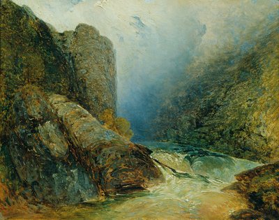 Il muro del diavolo vicino a Hohenfurt (Kienberg) da Adalbert Stifter